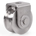 Aciemoke 2" 304 Stainless Steel U Groove Pulley Block 660 lb Pulley Block Richie's 54mm-U-type