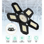 23.5W LED Garage Ceiling Light – 6 Adjustable Panels, 288 Chips LED Garage Light Richie's