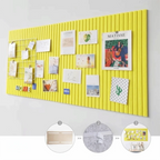 Self-Adhesive Felt Bulletin Board 40x60cm – No-Drill Wall Decor Felt Bulletin Board Richie's Yellow