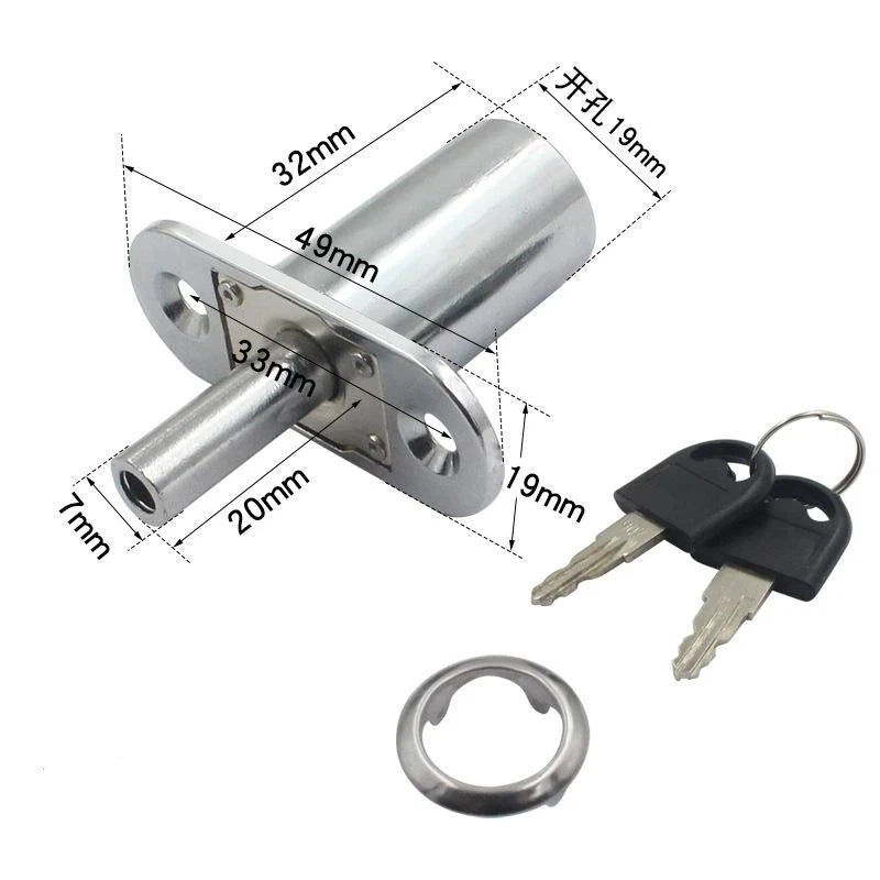 Zinc Alloy Press-Type Sliding Door Lock – Cabinet & Wardrobe Sliding Door Lock Richie's Single B
