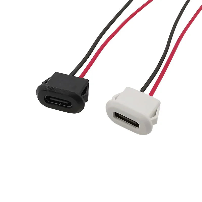 5Pcs USB Type-C Female to JST PH 2.0mm 2-Pin Wire Connectors Wire Cable Connector Richie's