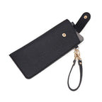 PU Leather Glasses Storage Pouch – Compact Bag Attachment Eyewear Storage Pouch Richie's black 1 Pc