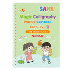Reusable Magic Practice Copybook for Kids – English Writing Kids Practice Copybook Richie's Number 1pc