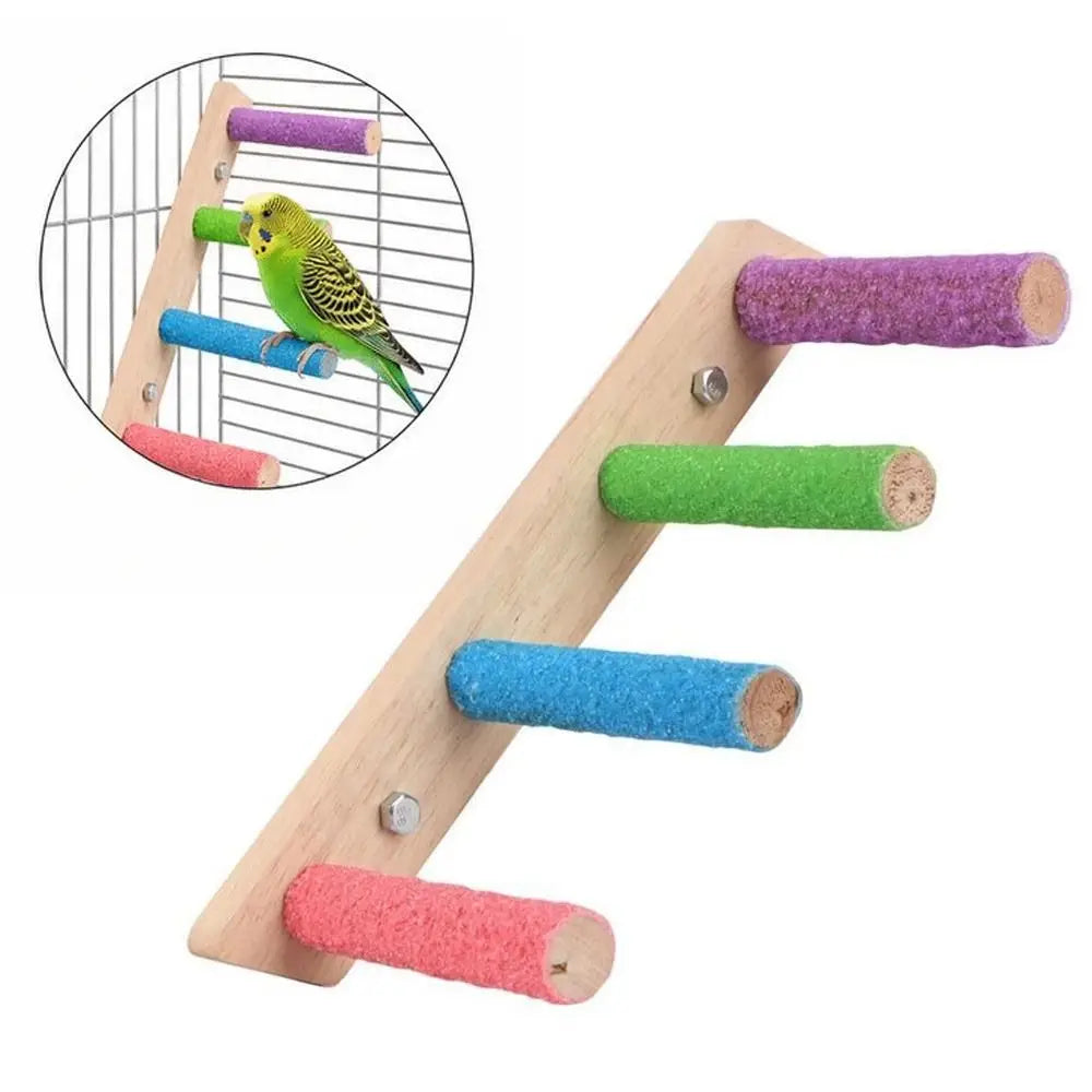 Wooden Bird Ladder Toy – 4/6/8 Rung Parrot Climbing Perch Bird Climbing Toy Richie's