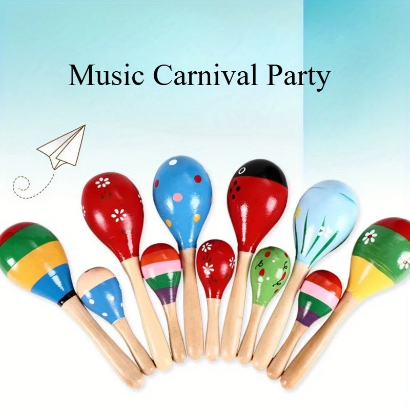 Wooden Sand Hammer Maraca – DIY Orff Percussion Instrument Percussion Instrument Richie's