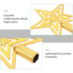 15cm Gold Star Christmas Tree Topper – Fade-Resistant PVC Christmas Tree Topper Richie's