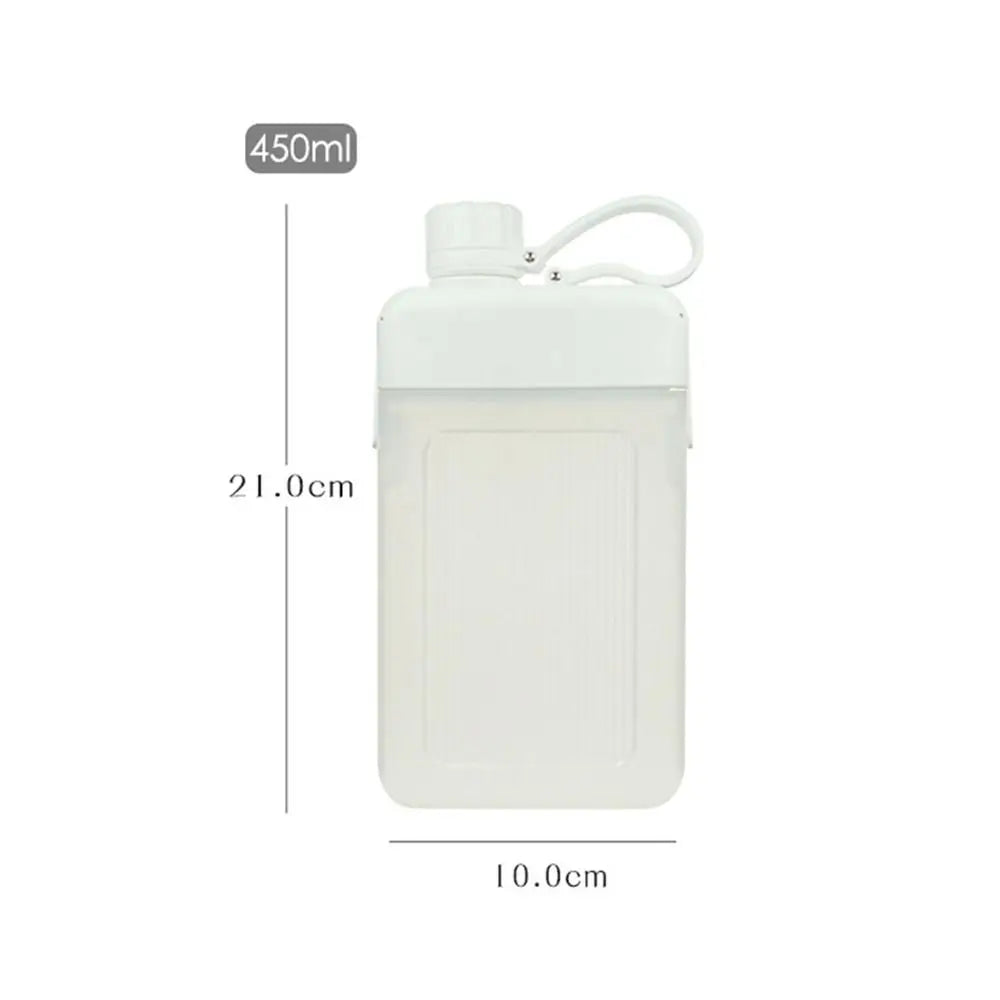 450ml BPA-Free Portable Sports Water Bottle – Flat Plastic Sports Water Bottle Richie's