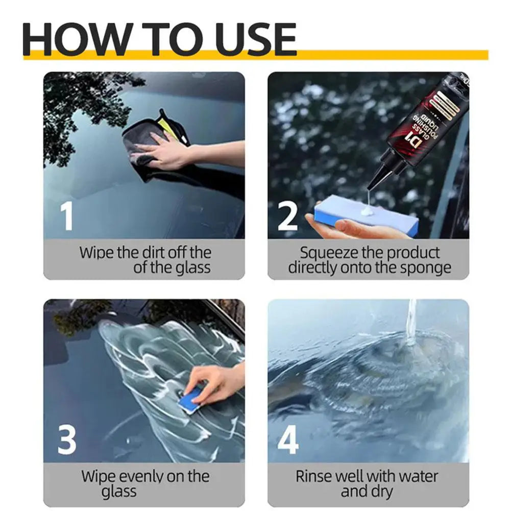 Car Glass Polishing Liquid – Windshield Oil Film Remover Auto Glass Cleaner Richie's