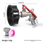 Brass IBC Tank Valve Faucet with Lock – 1/2 Inch Water Tap IBC Tank Valve Richie's A8