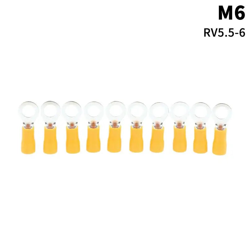 RV5.5 Insulated Ring Crimp Terminals M4–M8 | Marine & RV Wiring Ring Crimp Terminals Richie's RV5.5-6 10pcs