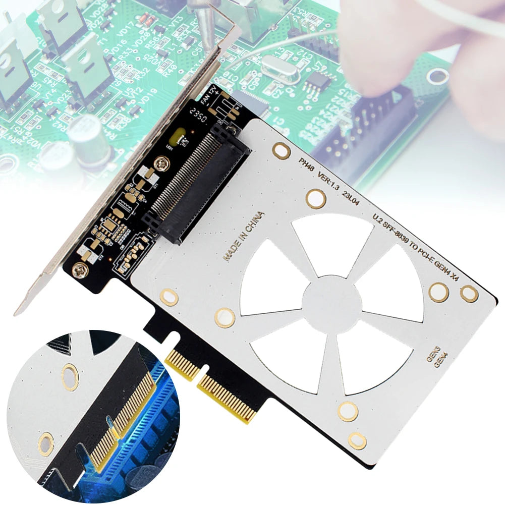 U.2 SFF-8639 to PCIe X4 Riser Card – NVMe SSD Adapter PCIe Riser Card Richie's