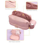 Elegant PU Leather Cosmetic Bag Travel Makeup Organizer Pouch Cosmetic Makeup Bag Richie's