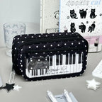 Piano Keyboard Pencil Case – Large Capacity, 3 Compartments Pencil Case Richie's A1