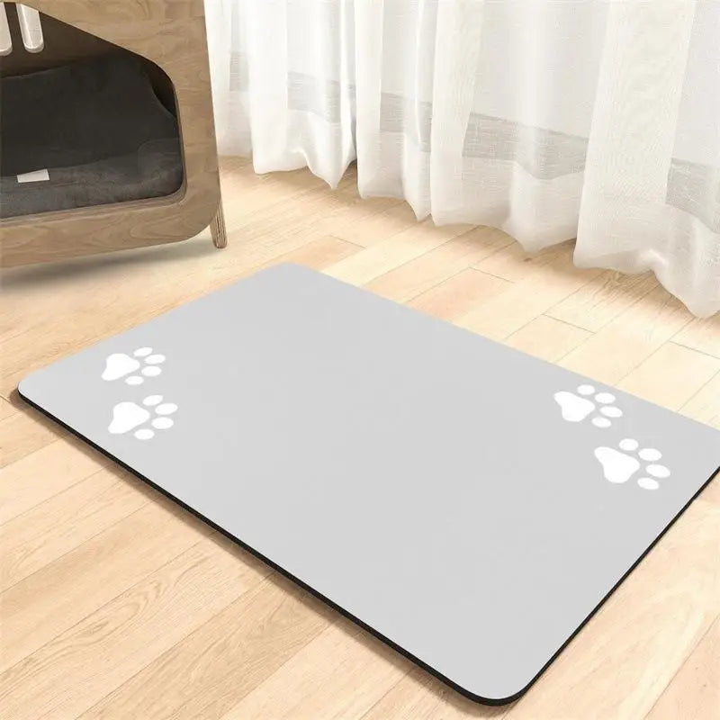 Diatomaceous Earth Pet Placemat – Non-Slip Absorbent Mat Pet Feeding Mat Richie's 30X50cm F