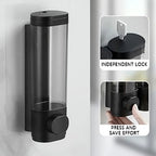 Wall-Mounted Manual Soap Dispenser – ABS Plastic White & Black Soap Dispenser Richie's