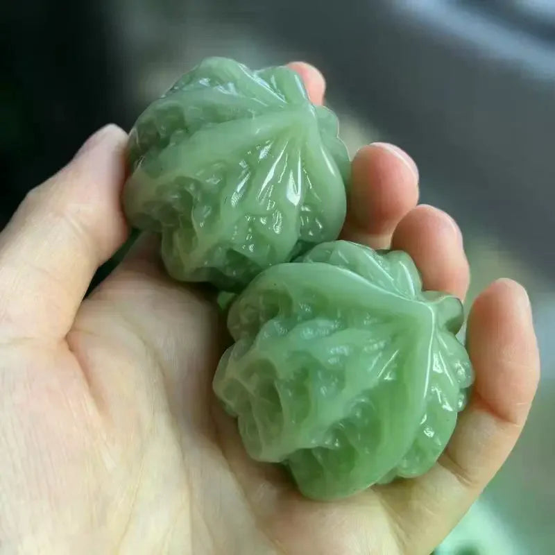 Handheld Glass Massage Ball 45mm – Jade-Look Hand Exercise Tool Hand Massage Ball Richie's