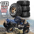 Redspider 1.9" 95mm RC Climbing Car Wheel Hub Tires Set of 4 RC Car Wheel Tires Richie's