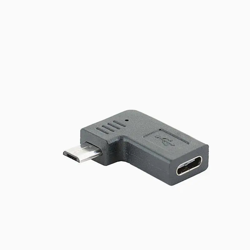 90° USB-C to Micro USB OTG Adapter – 2A Fast Charging, 480Mbps USB OTG Adapter Richie's Left A2