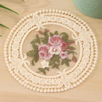 Embroidery Lace Coasters Set of 5 – Fabric Table Mats Fabric Coasters Set Richie's 2 L