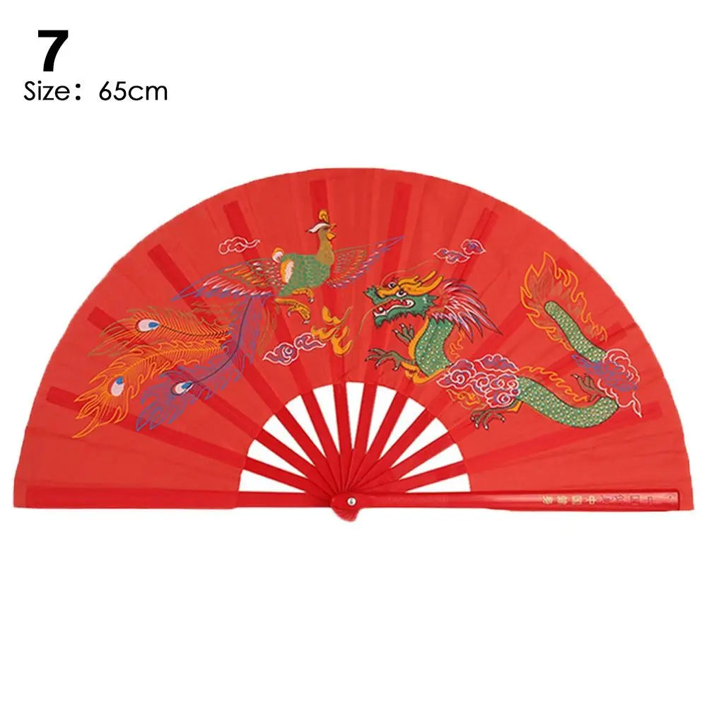 Chinese Kung Fu Folding Fan 28/34cm – Silk Dance Stage Fan Folding Performance Fan Richie's 7