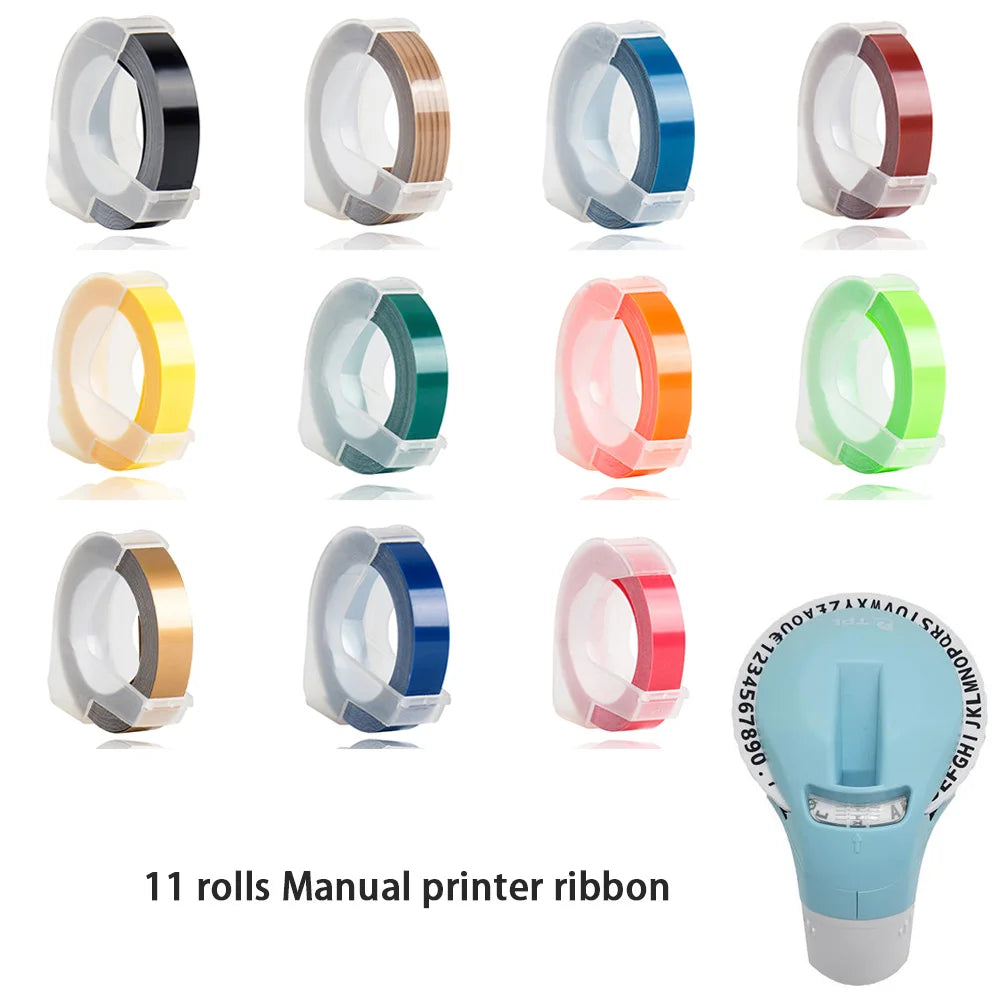 Bekia B90 3D Embossing Manual Label Maker | 11 Tape Colors Manual Label Maker Richie's