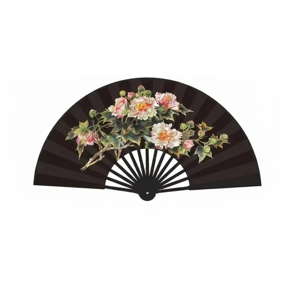 Chinese Silk Folding Fan – Handmade Floral Dance & Décor Fan Decorative Folding Fan Richie's 4