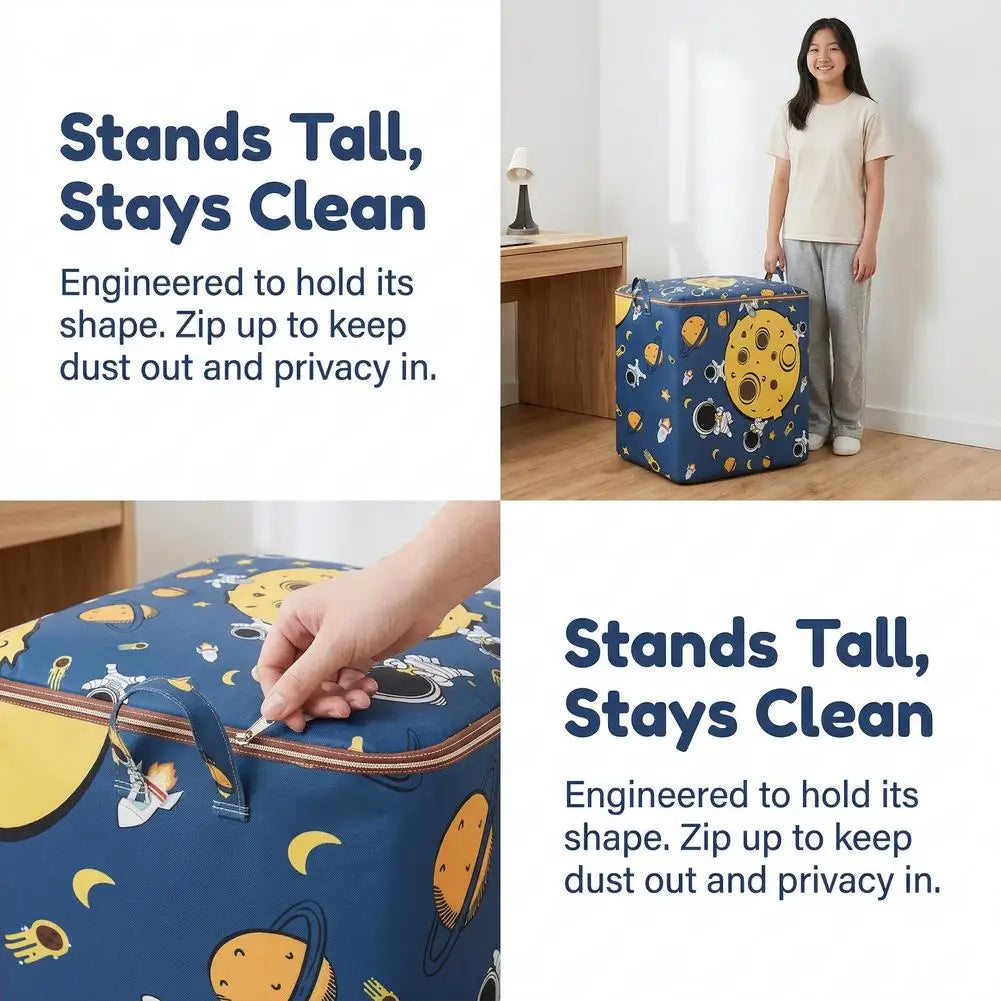 Large Foldable Clothing Storage Bag | Quilt & Blanket Organizer Clothing Storage Bag Richie's