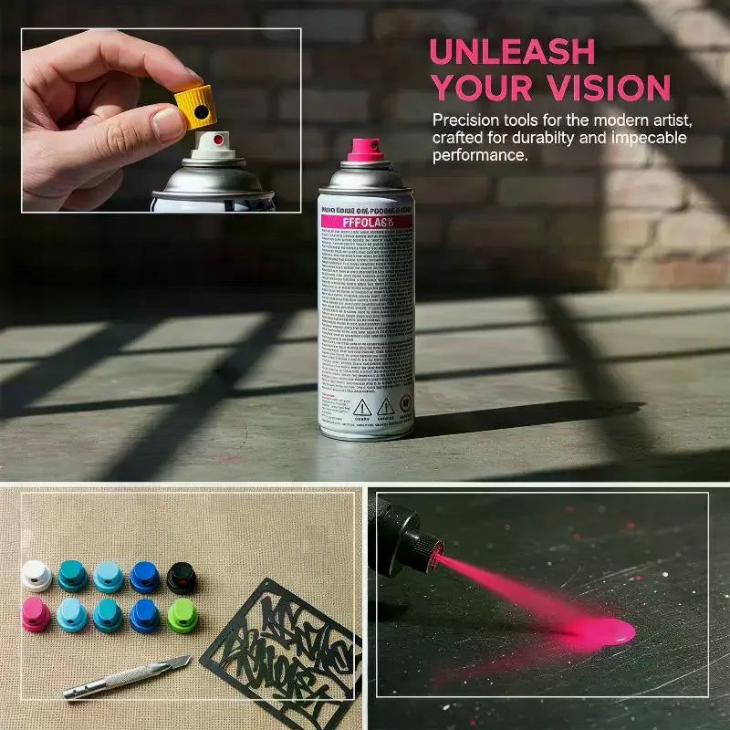 10pcs Mixed Graffiti Spray Can Nozzle Caps – Varied Thickness Graffiti Nozzle Caps Richie's