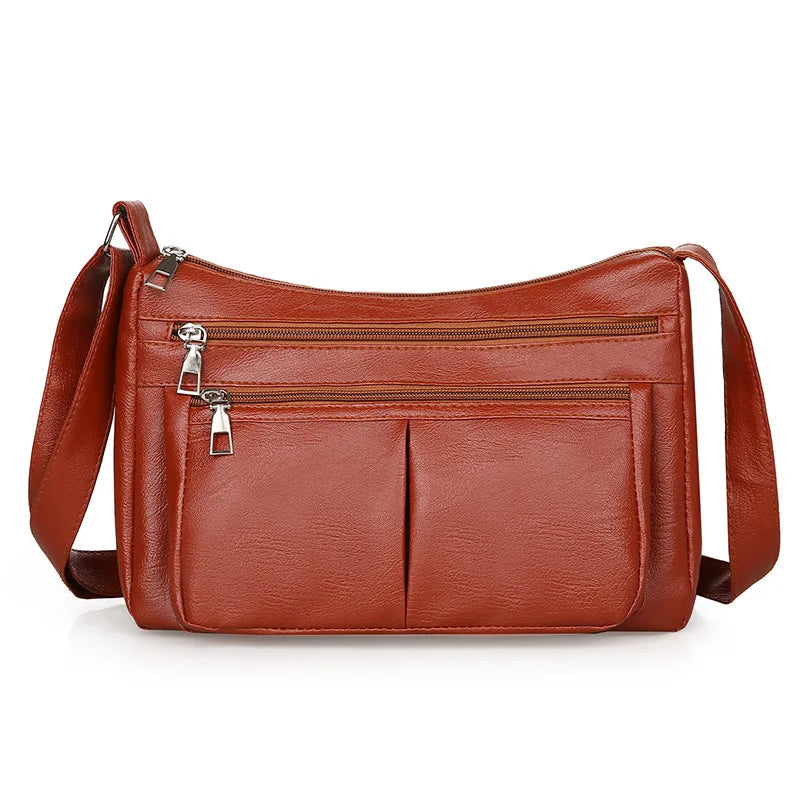 Women's PU Leather Crossbody Bag – Flower Patchwork Purse Crossbody Shoulder Bag Richie's