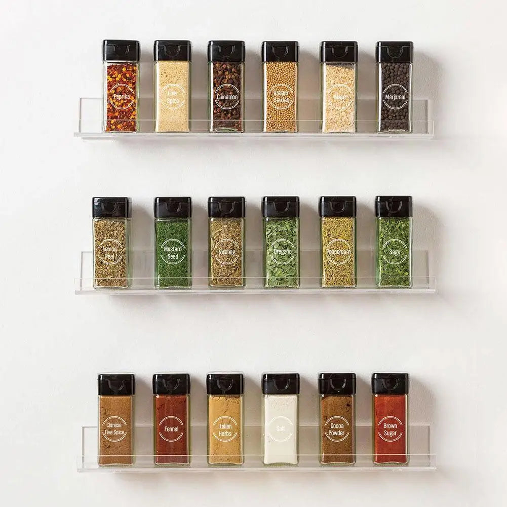 144-Piece Preprinted Spice Jar Labels – Waterproof Removable Kitchen Jar Labels Richie's