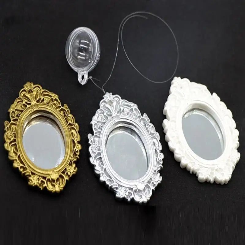 Floating Betta Fish Mirror Ornament – Vintage Retro Frame Aquarium Fish Toy Richie's