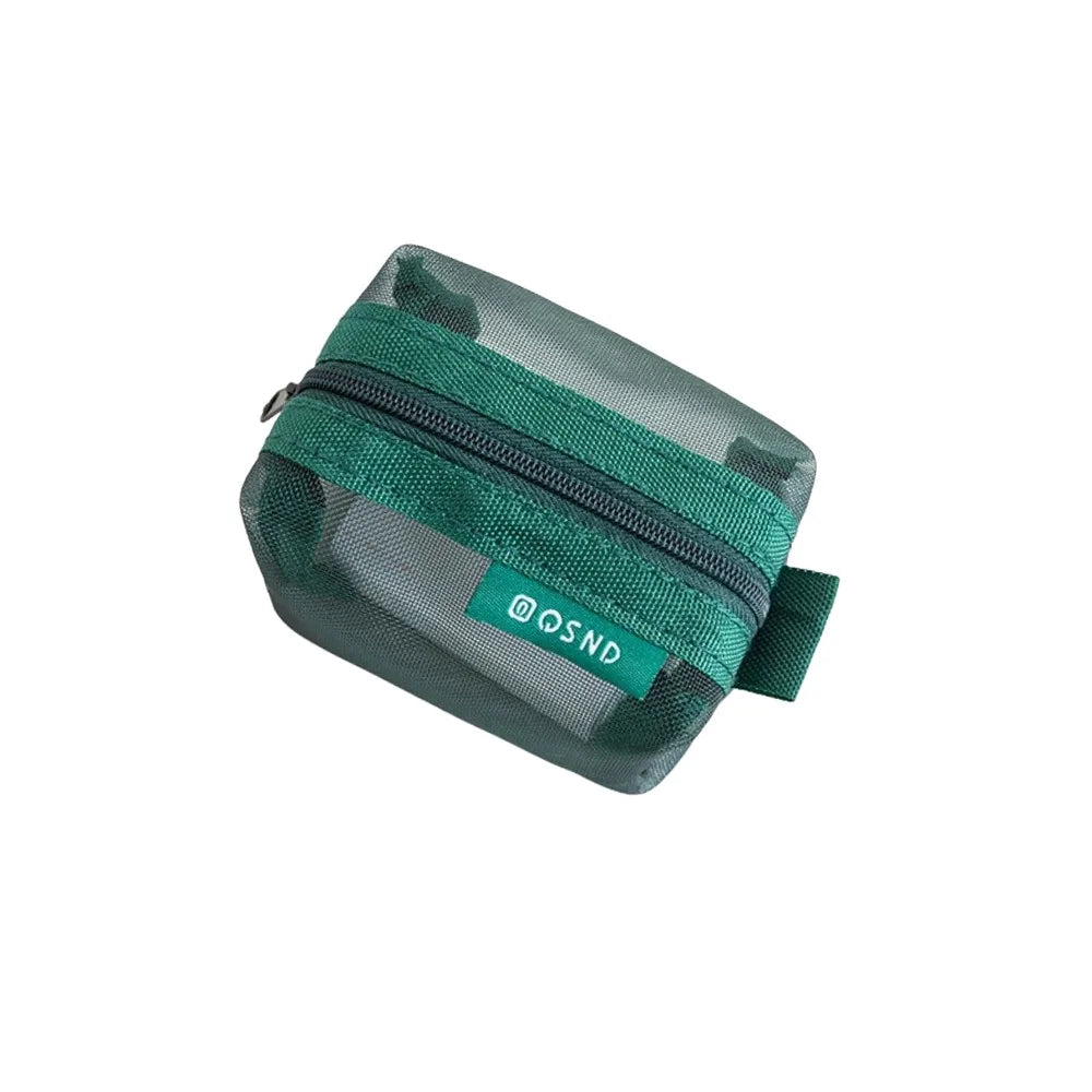 Mini Nylon Zipper Storage Bag – Cosmetic & Coin Organizer Storage Organizer Bag Richie's Green-4