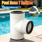 Pool Hose T Splitter 1.5" with 3 L Rings | Pump Adapter Pool Hose Splitter Richie's