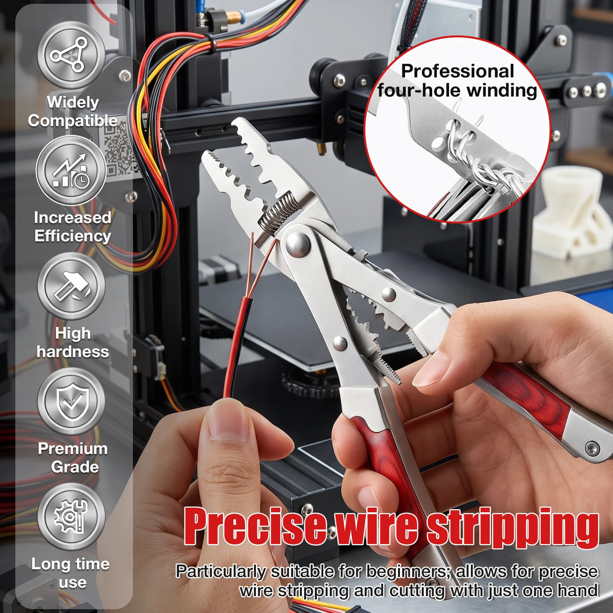 20-in-1 Wire Stripping Pliers | High Carbon Steel Electrician Tool Wire Stripping Pliers Richie's