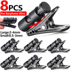 360° Rotatable Headphone Cable Clip Earphone Winder Clamp Headphone Cable Clip Richie's