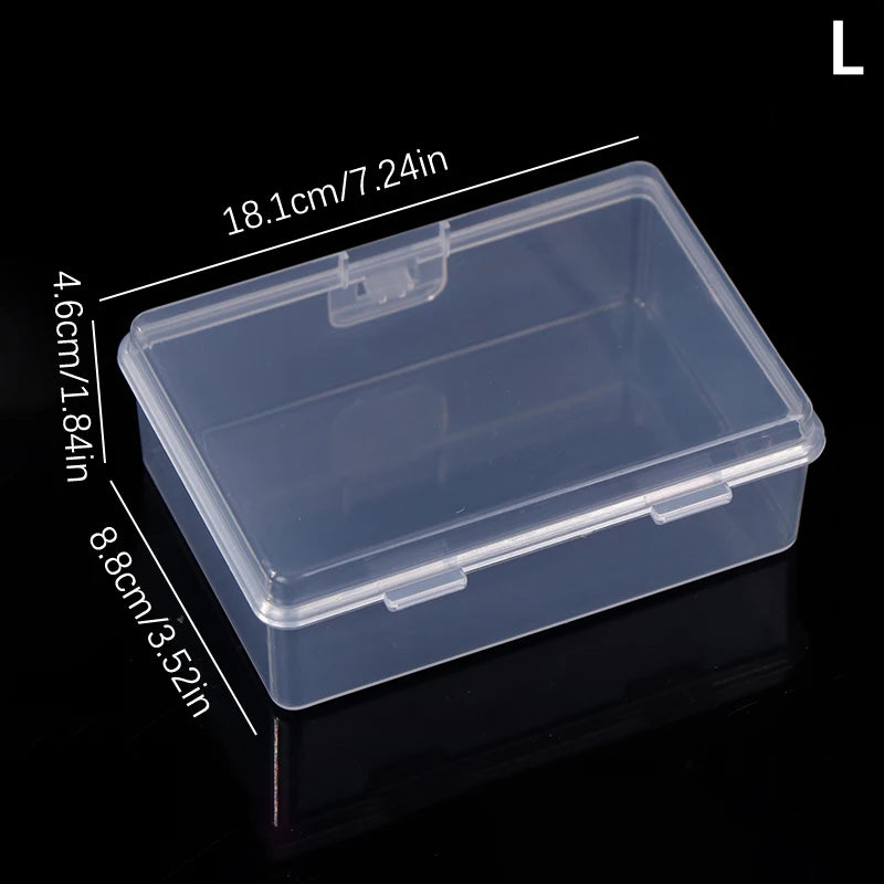 Nail Art Storage Box PP Plastic Organizer – S/M/L Sizes Nail Art Organizer Richie's L