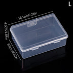 Nail Art Storage Box PP Plastic Organizer – S/M/L Sizes Nail Art Organizer Richie's L