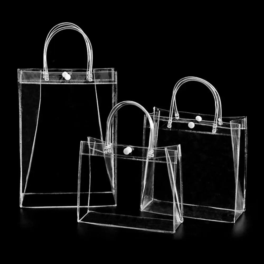 Clear PVC Jelly Handbag – Large Capacity Transparent Gift Bag PVC Jelly Handbag Richie's