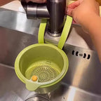 Self-Cleaning Push Sink Strainer Basket with Removable Bottom Sink Strainer Basket Richie's green 1pc