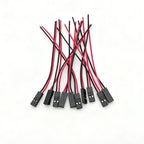 10Pcs 2.54mm 2-Pin Female Jumper Wires 26AWG Arduino DIY Jumper Wire Connectors Richie's 10CM