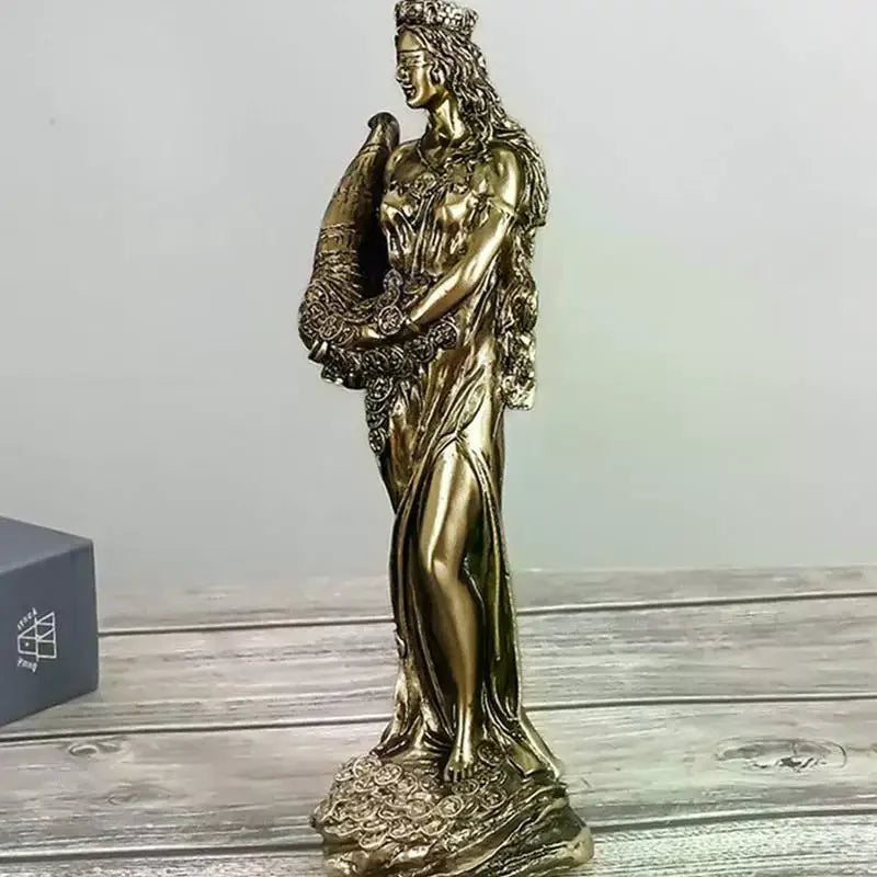 Mini Tyche Fortuna Greek Goddess Fortune Resin Statue Sculpture Decorative Sculpture Richie's