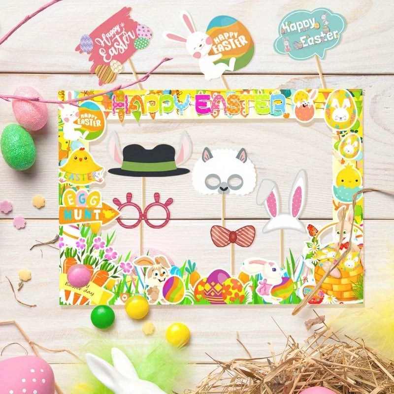 Funny Easter Photo Frame Paper Prop – Party Decoration Holiday Party Prop Richie's