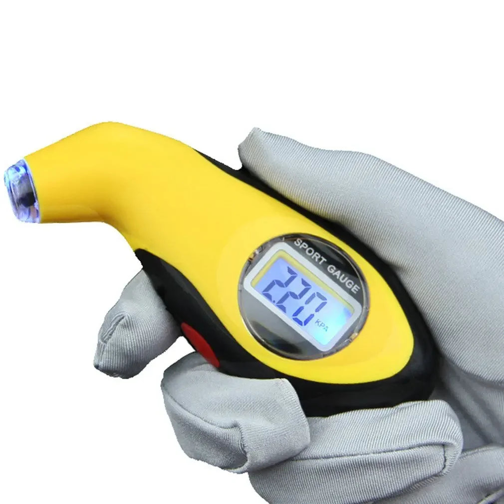 LCD Digital Tire Pressure Gauge 0–100 PSI | Car & Motorcycle Tire Pressure Gauge Richie's 1pcs