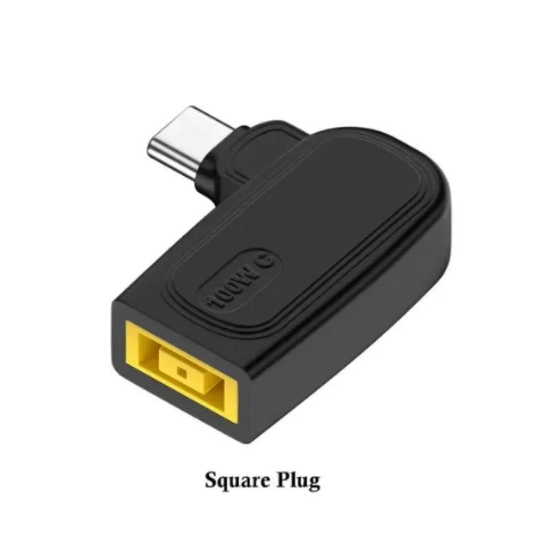 100W DC Square to USB-C PD Adapter for Lenovo Charger USB-C Power Adapter Richie's 100W Converter Plug