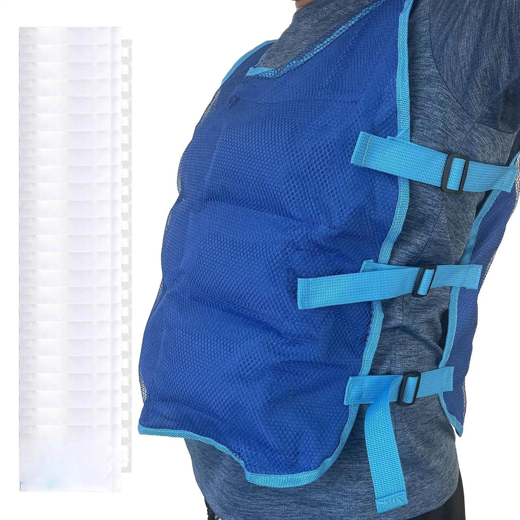 Ice Cooling Vest with Ice Packs – Adjustable for Men & Women Ice Cooling Vest Richie's