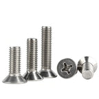304 Stainless Steel UNC Countersunk Phillips Screws | 4 Sizes Machine Screws Richie's