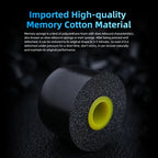 KZ FT01 Memory Foam Ear Tips – 3 Pairs In-Ear Monitor Earphones Earphone Ear Tips Richie's