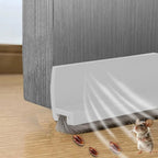 Self-Adhesive Door Draft Stopper Brush Seal Strip | Soundproof Door Seal Strip Richie's White-30MM