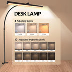 KEBINCPLED Clip-On USB LED Anti-Glare Desk & Reading Lamp Clip-On LED Desk Lamp Richie's