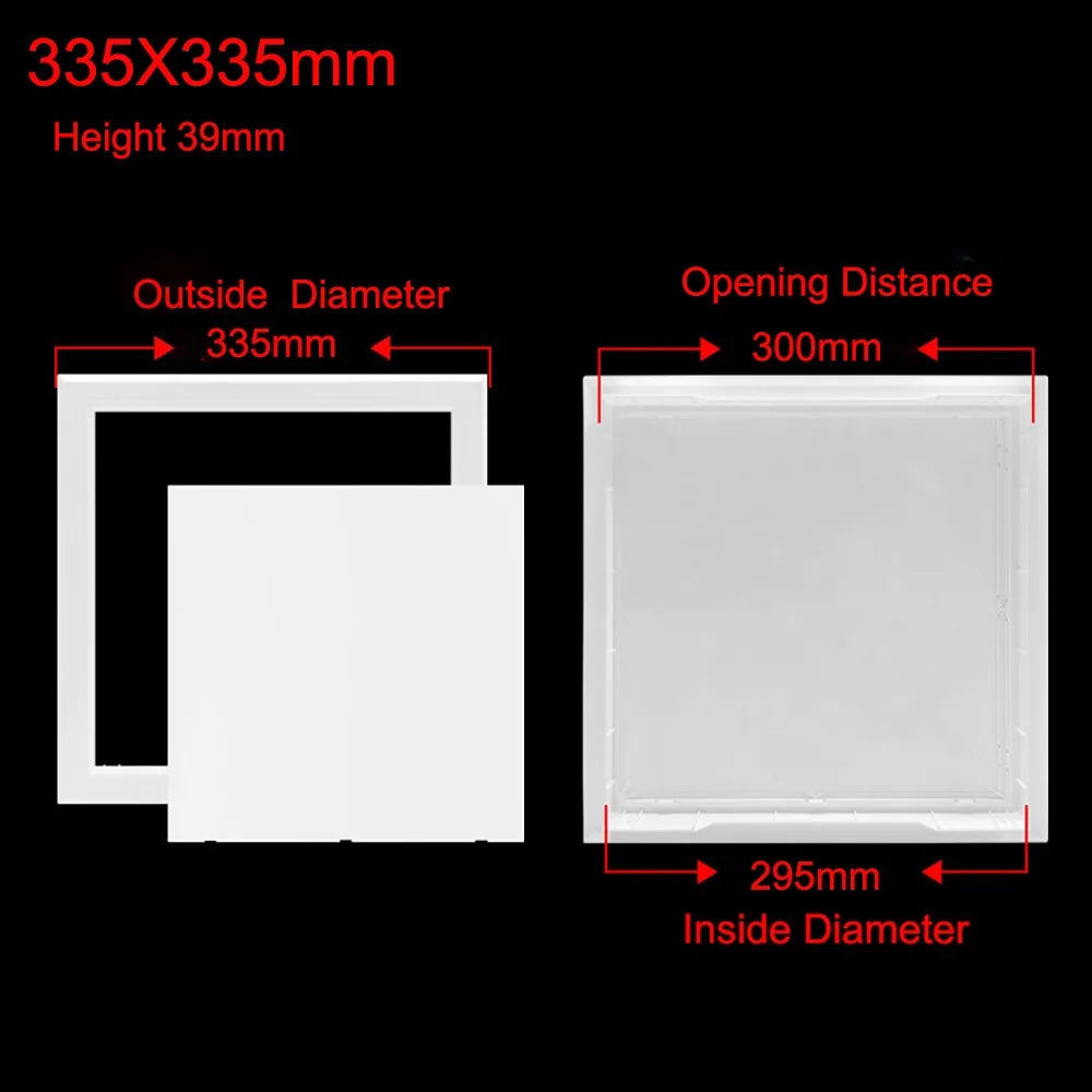 White Hinged ABS Access Panel Hatch – Wall & Ceiling Sizes Access Panel Hatch Richie's 300x300mm